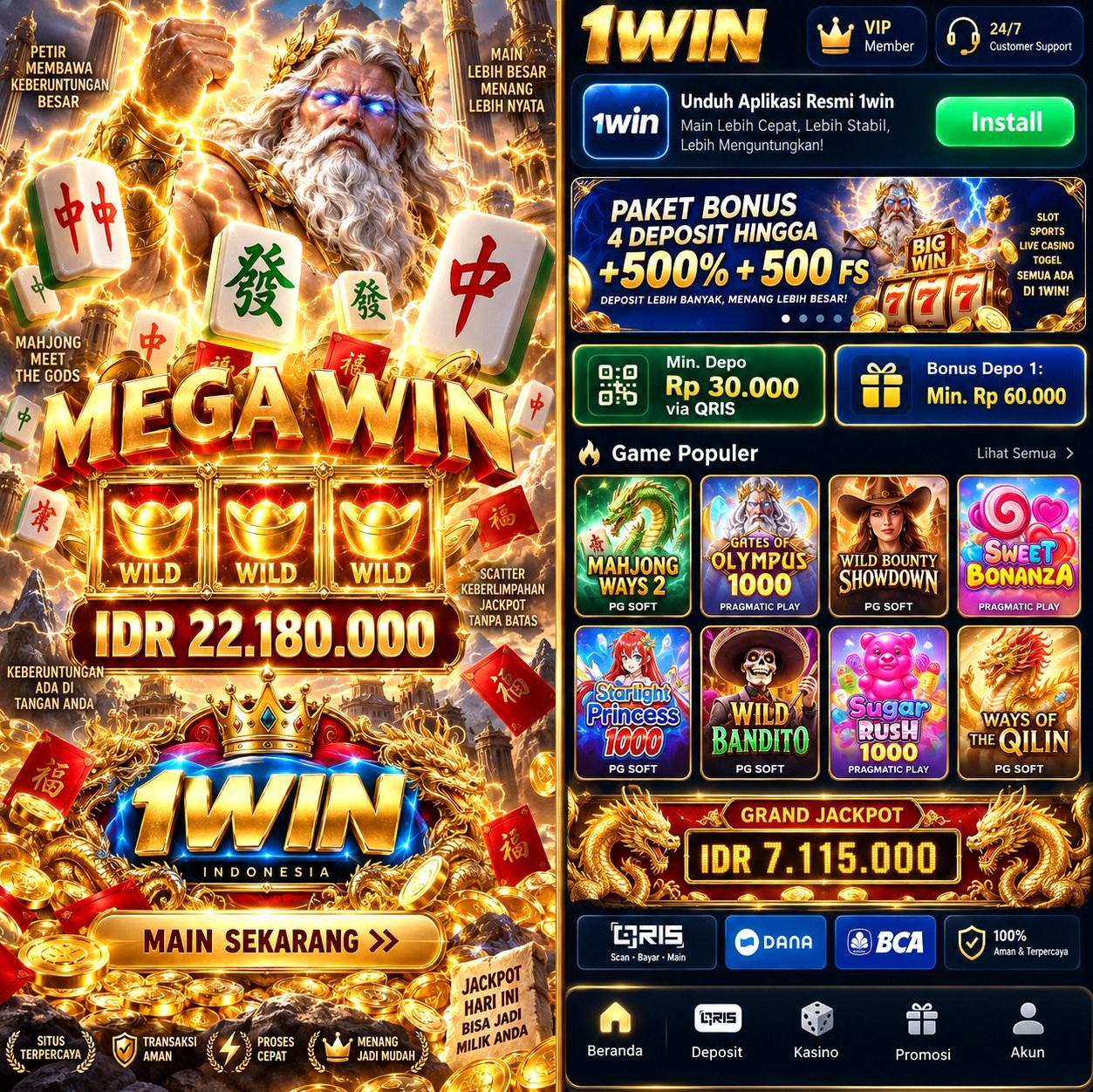 1WIN - Portal Resmi Game Kasino dengan Link Daftar dan Akses Alternatif