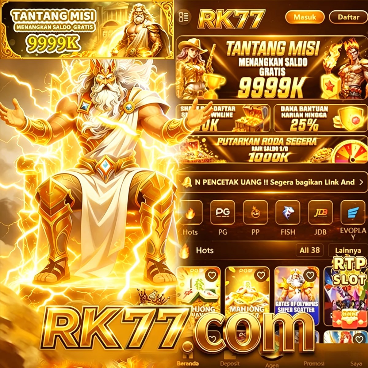 RK77 - Login rk77 App Mudah